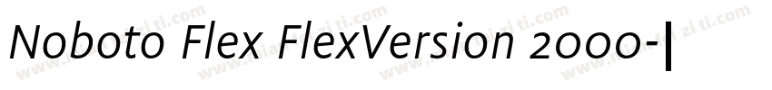 Noboto Flex FlexVersion 2000字体转换